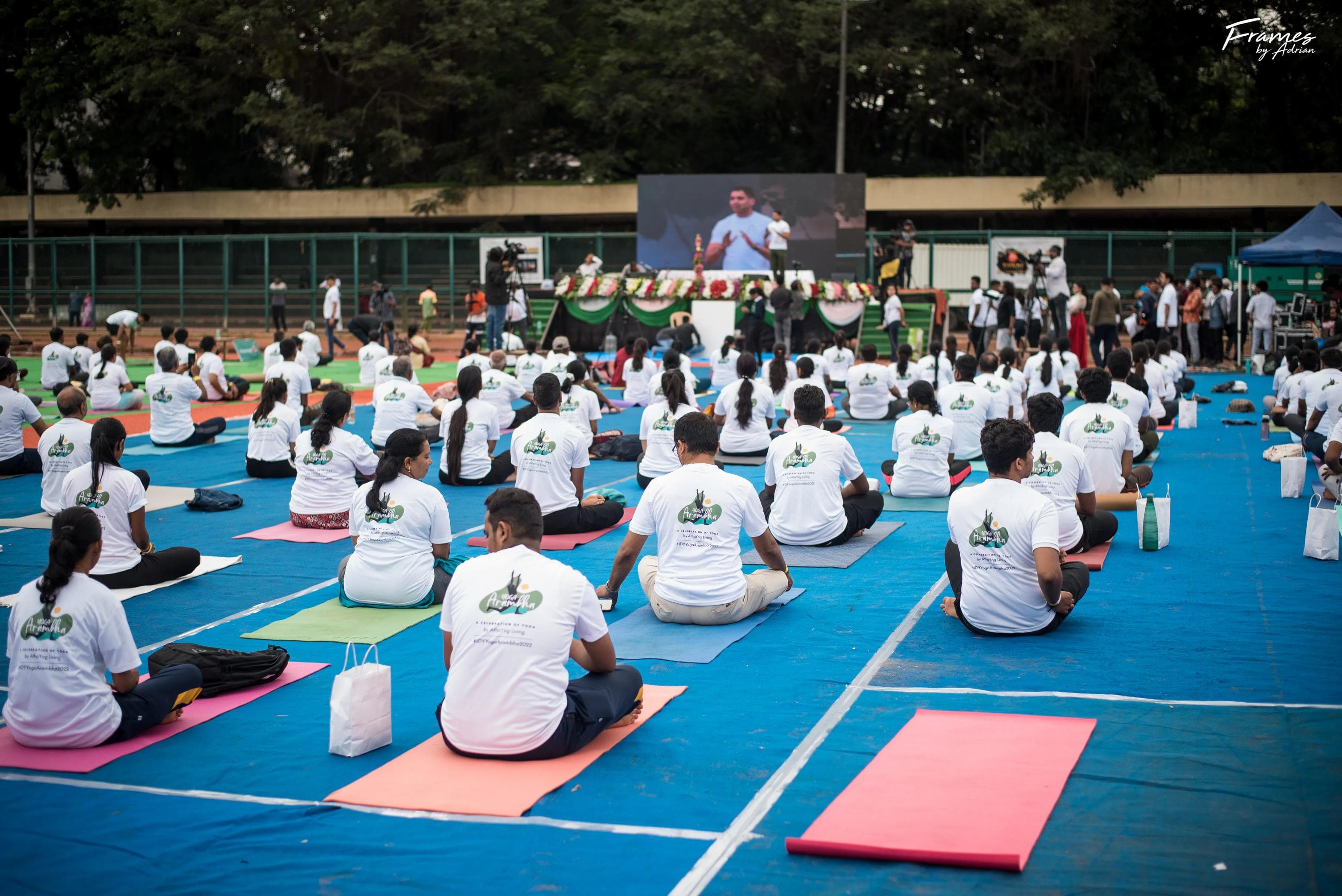 Mass Yoga Session